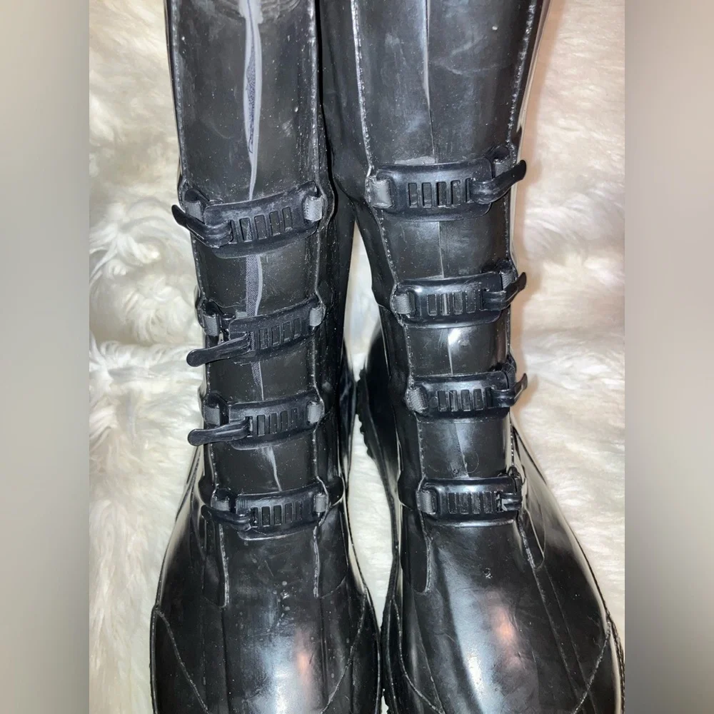 1950's Vintage Unisex Black Galoshes
